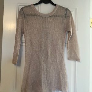 NWOT Lola rose gold sweater size medium